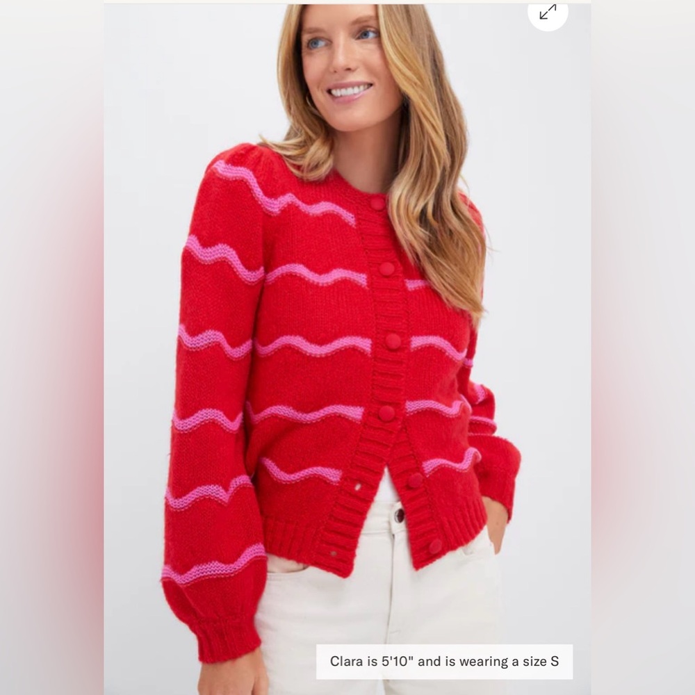 Tuckernuck Meadowbrook Stripe Dulcie Cardigan Large